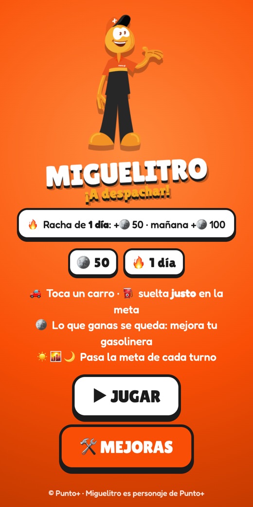 Pantalla de Miguelitro Despacha